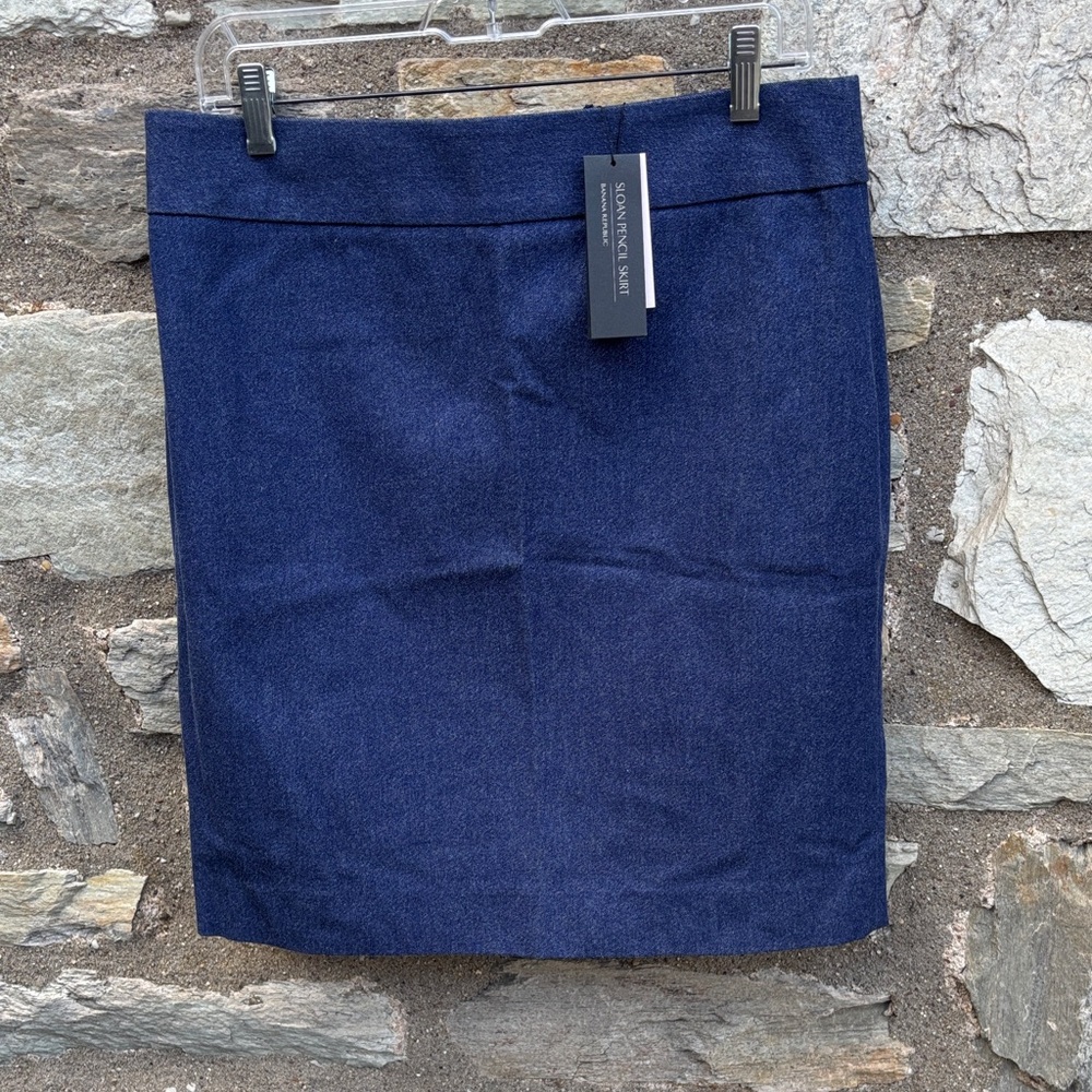 Banana Republic Sloane Blue Pencil Skirt
